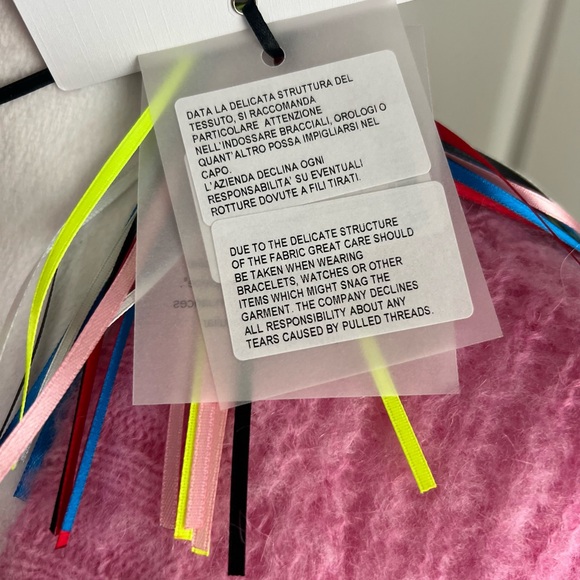 NEW MSGM Gradient Mohair Tie Dye Button Down Cardigan Oversized Sweater L - Picture 11 of 14